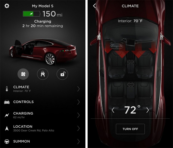 Приложение Tesla для iOS получило поддержку Touch ID 